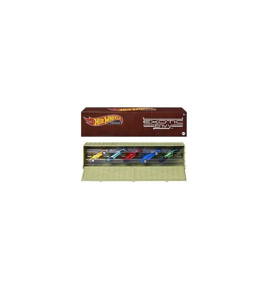 Hot Wheels Premium Car Culture Exotic Envy Container Set (5 Cars)