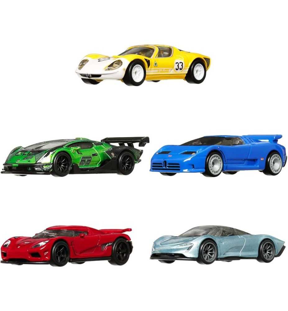 Hot Wheels Premium Car Culture Exotic Envy Container Set (5 Cars)