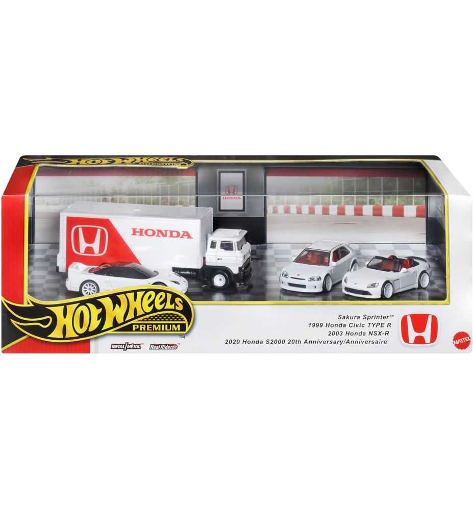 Hot Wheels Premium Diorama Honda Racing Set