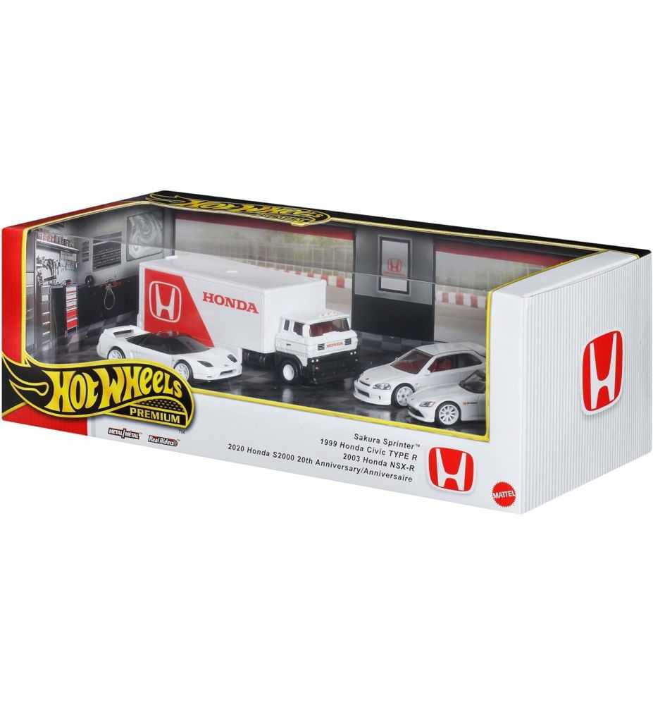 Hot Wheels Premium Diorama Honda Racing Set