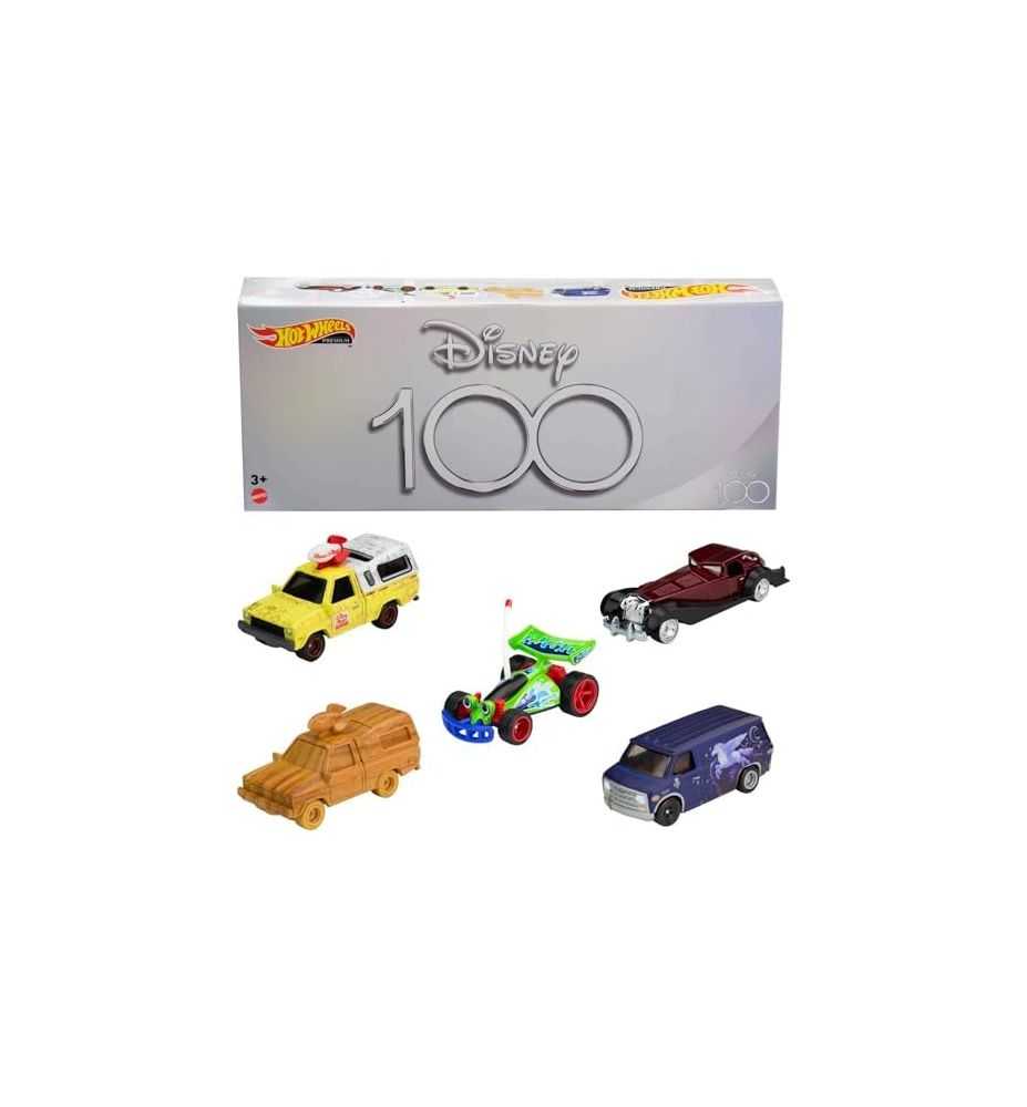 Hot Wheels Premium Disney 100th Anniversary 5-Car Pack