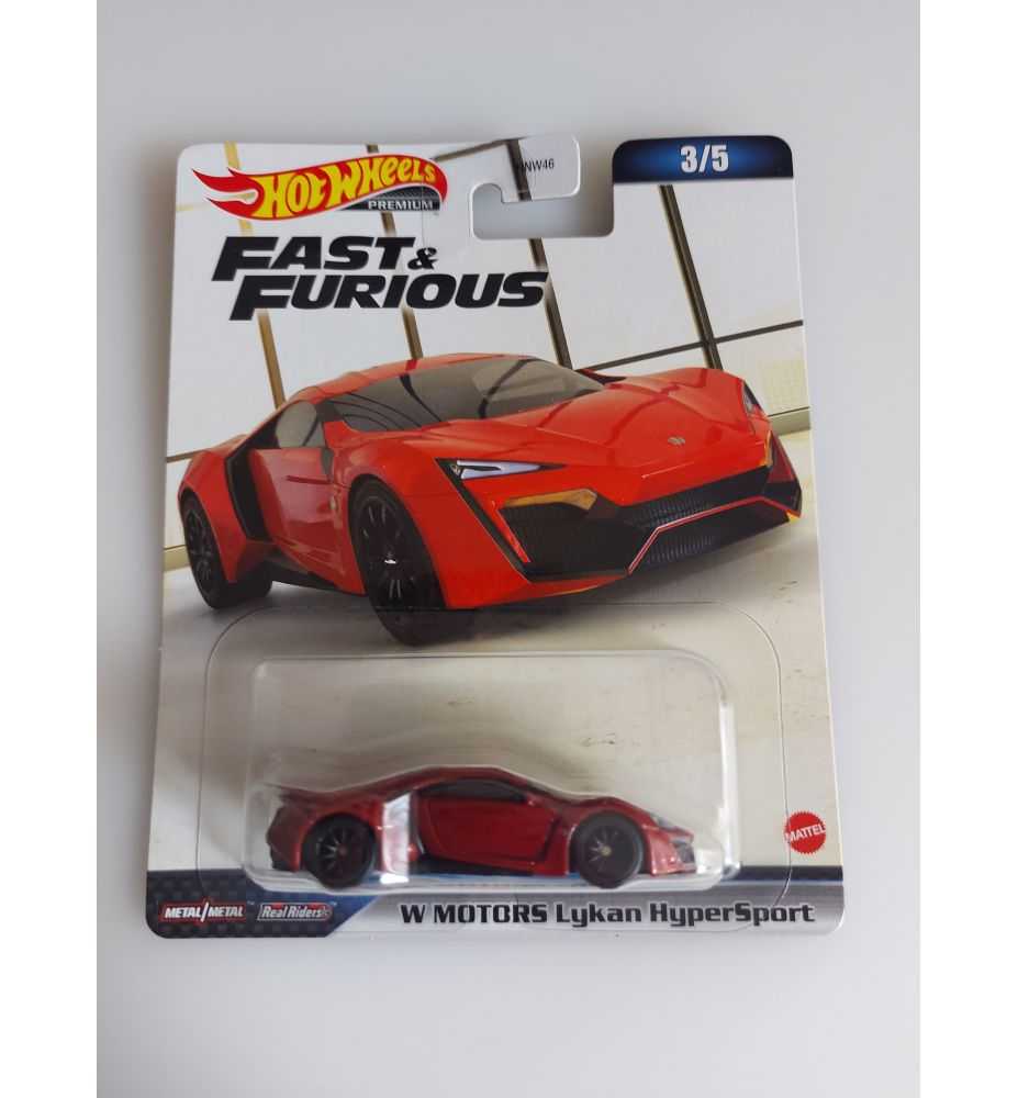 Hot Wheels Premium Fast & Furious W Motors Lykan HyperSport (3/5) (HNW64)