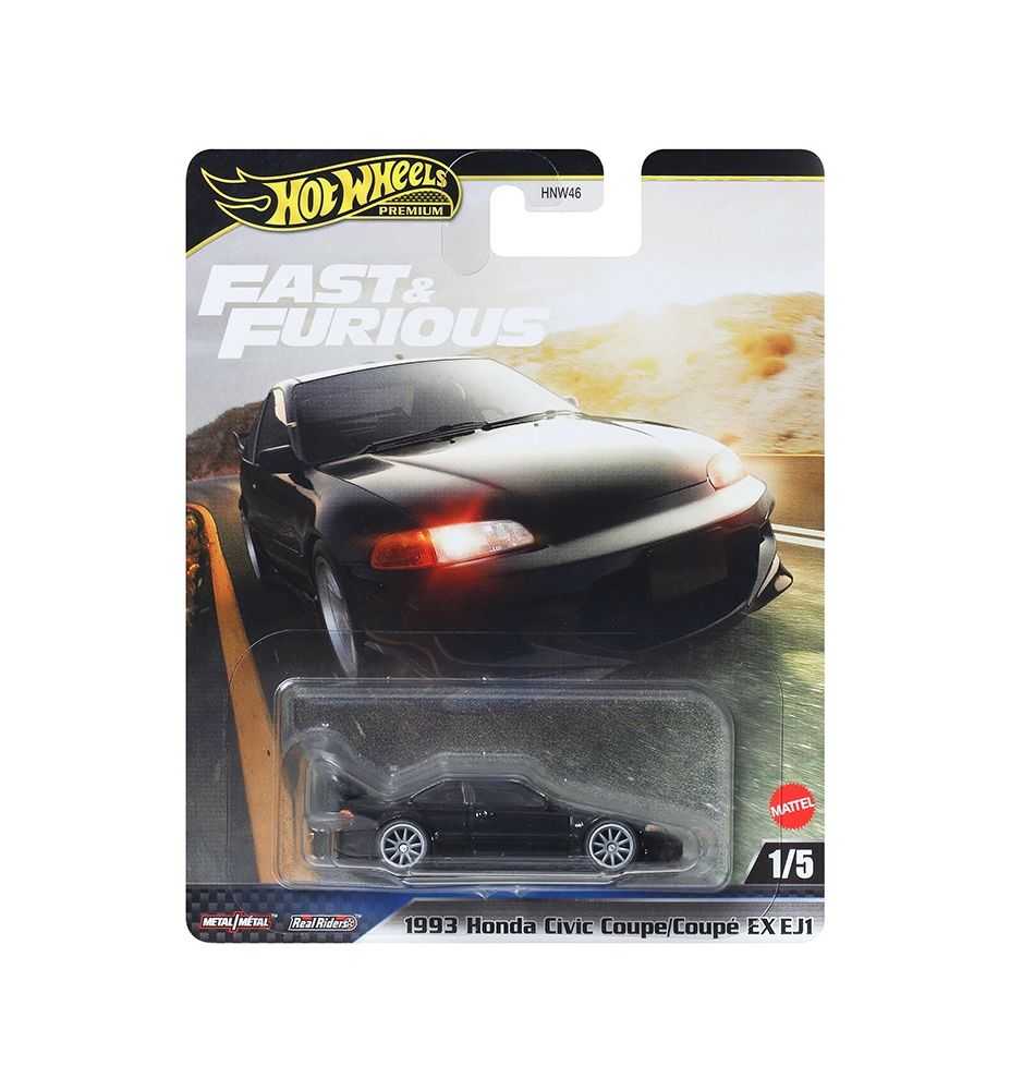 Hot Wheels Premium Fast & Furious 1993 Honda Civic Coupe EX EJ1 (1/5)