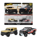 Hot Wheels Premium 2-Pack Ford Bronco R & '17 Ford F-150 Raptor