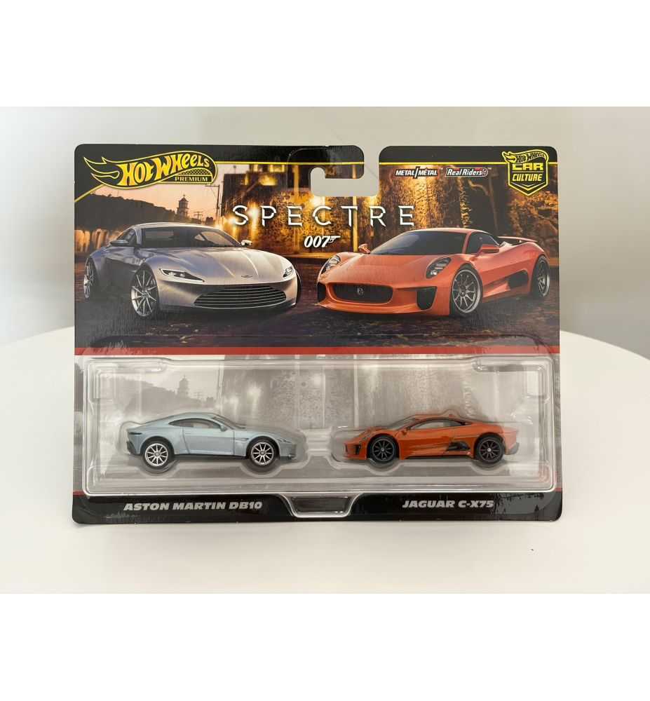 Hot Wheels Premium 2-Pack Aston Martin DB10 & Jaguar C-X75
