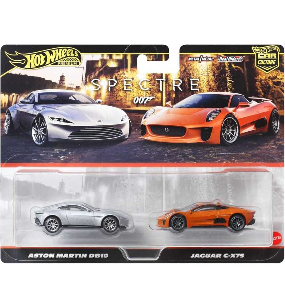 Hot Wheels Premium 2-Pack Aston Martin DB10 & Jaguar C-X75