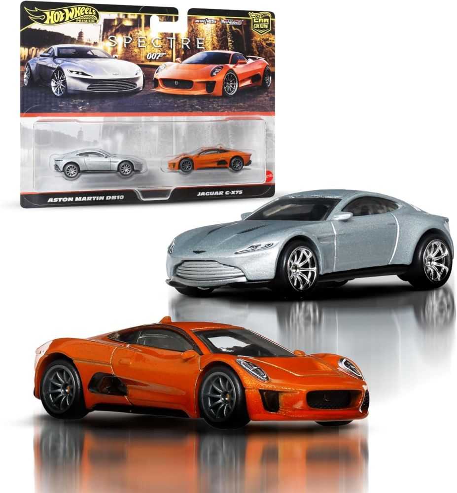 Hot Wheels Premium 2-Pack Aston Martin DB10 & Jaguar C-X75