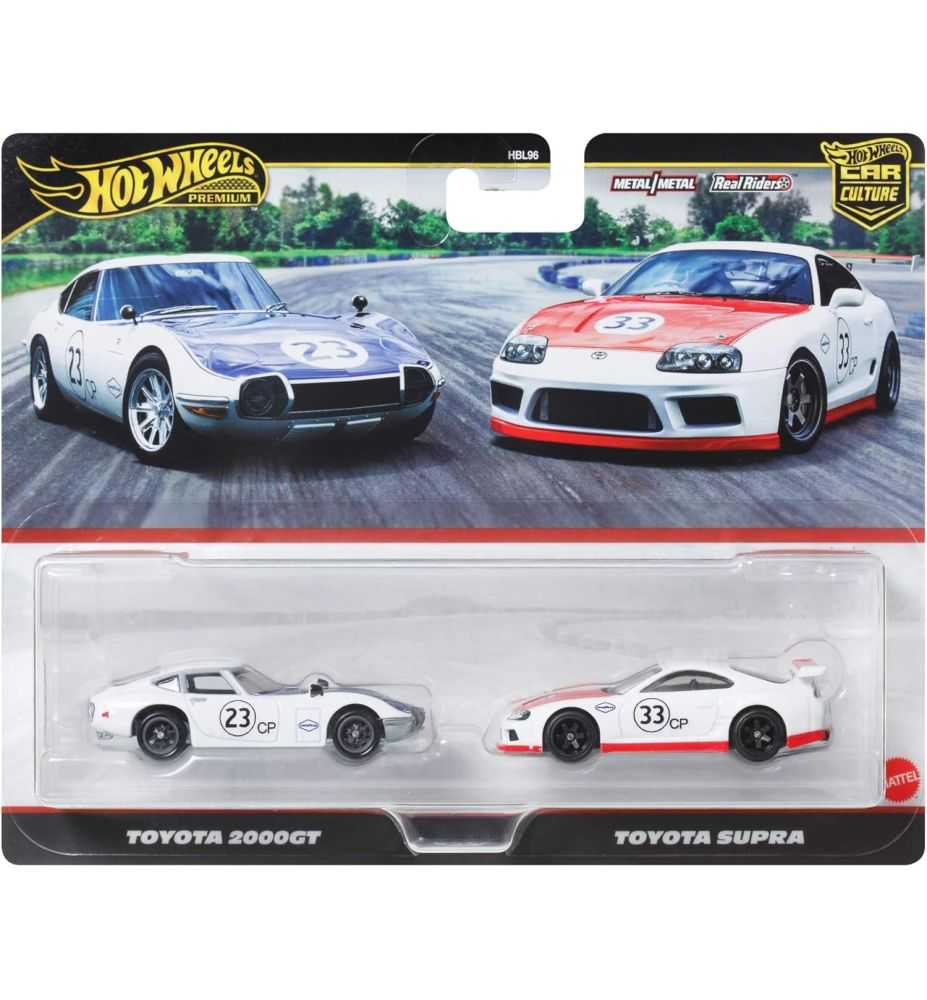 Hot Wheels Premium 2-Pack Toyota 2000GT & Toyota Supra