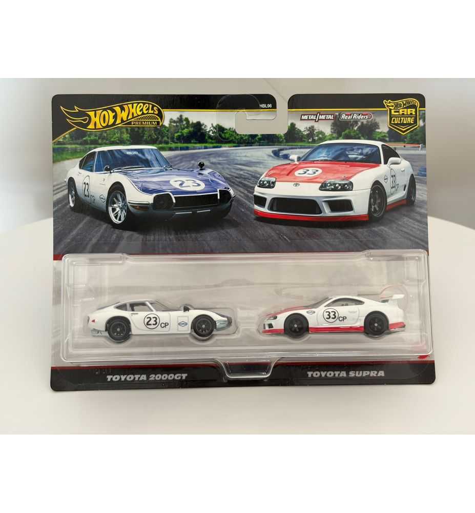 Hot Wheels Premium 2-Pack Toyota 2000GT & Toyota Supra