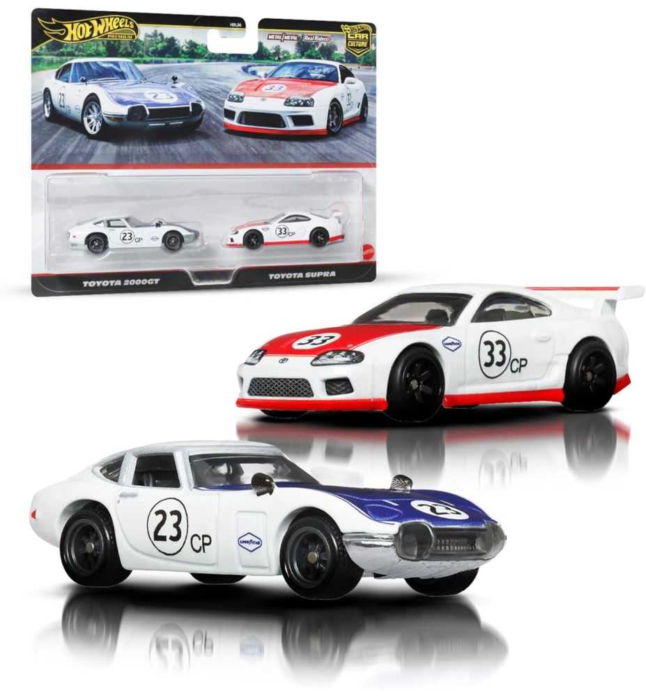 Hot Wheels Premium 2-Pack Toyota 2000GT & Toyota Supra