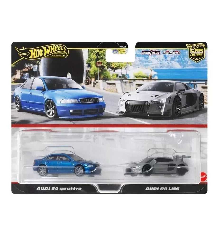 Hot Wheels Premium 2-Pack Audi S4 & Audi R8 LMS
