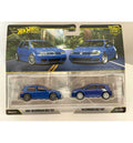 Hot Wheels Premium 2-Pack Custom 2004 Volkswagen Golf R32 & Volkswagen Golf MK7