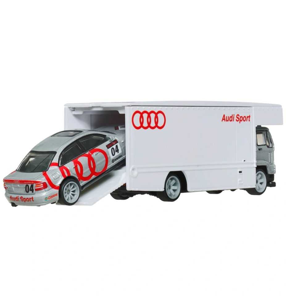 Hot Wheels Premium Team Transport Audi S4 Quattro + Fleet Flyer #77