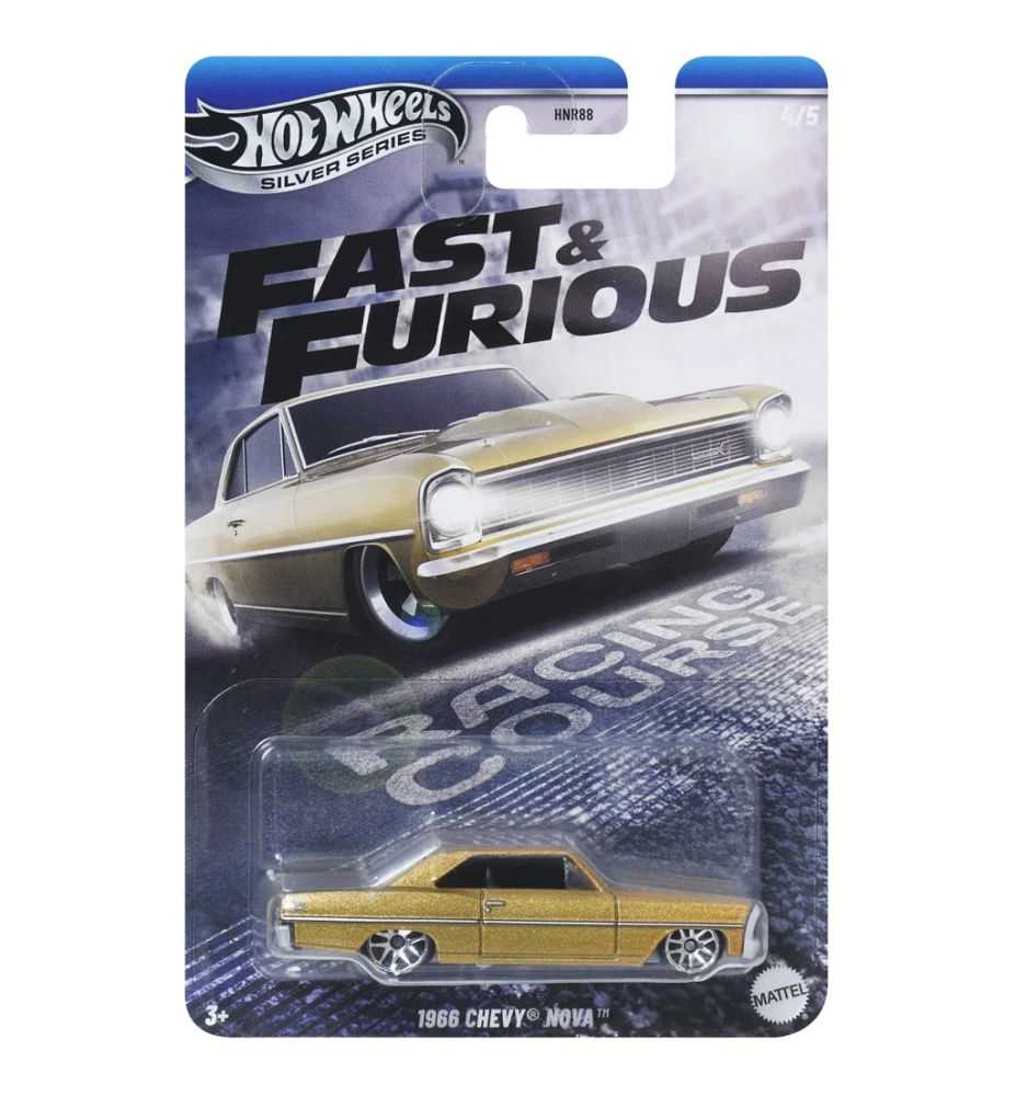 Hot Wheels Silver Series Fast & Furious Racing Course 1966 Chevy Nova