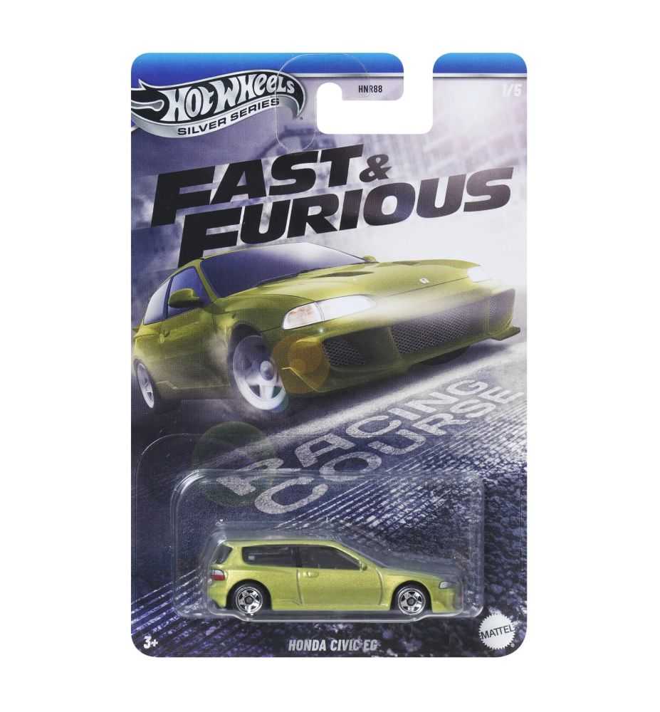 Hot Wheels Silver Series Fast & Furious Racing Course Honda Civic EG