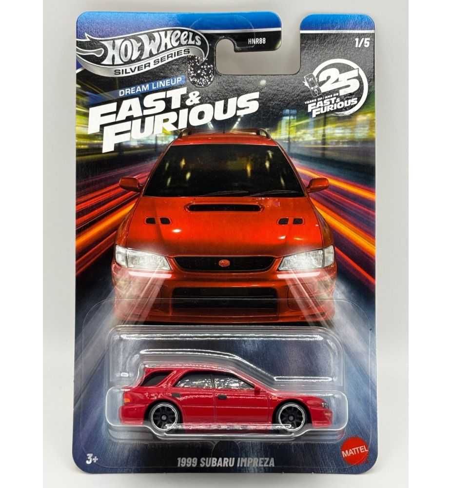 Hot Wheels Silver Series Fast & Furious Dream Lineup 1999 Subaru Impreza (1/5)