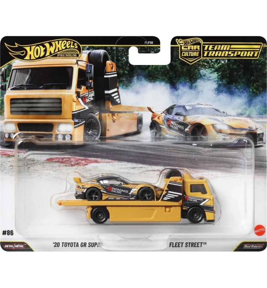Hot Wheels Team Transport '20 Toyota GR Supra + Fleet Street