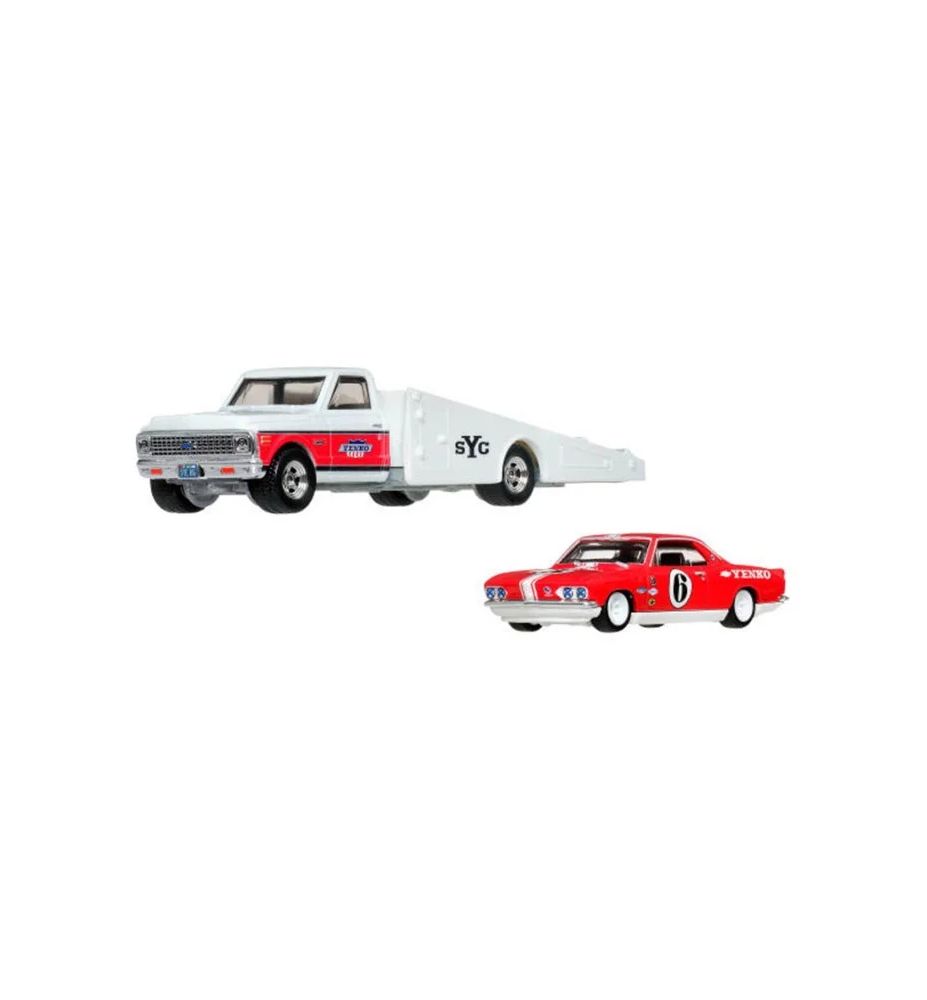 Hot Wheels Team Transport '66 Chevrolet Corvair Yenko Stinger + '72 Chevy Ramp Truck