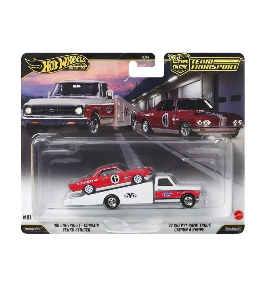 Hot Wheels Team Transport '66 Chevrolet Corvair Yenko Stinger + '72 Chevy Ramp Truck