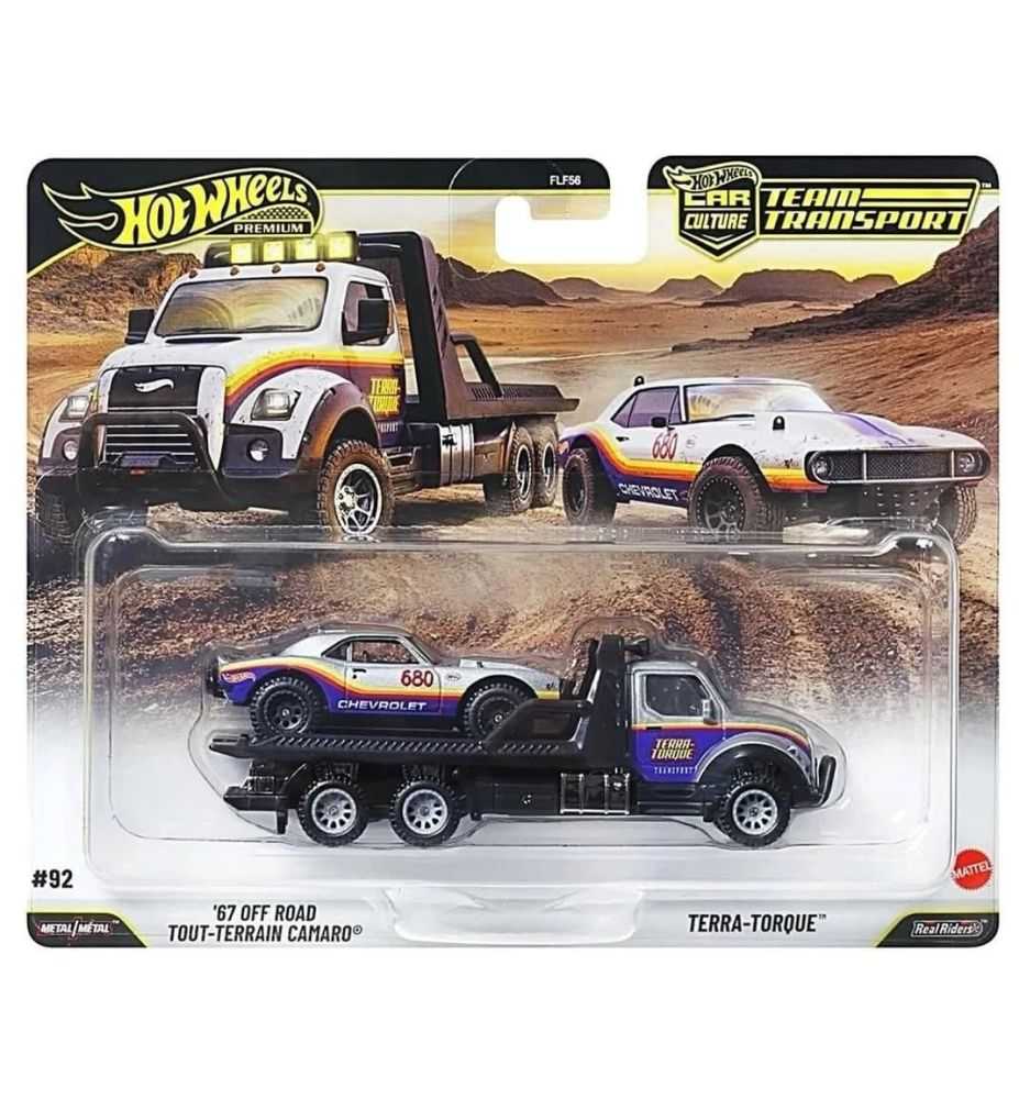 Hot Wheels Team Transport '67 Off Road Camaro + Terra Torque