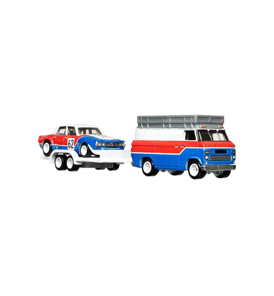 Hot Wheels Team Transport '70 Rover P6 Group 2 + HW Rally Hauler