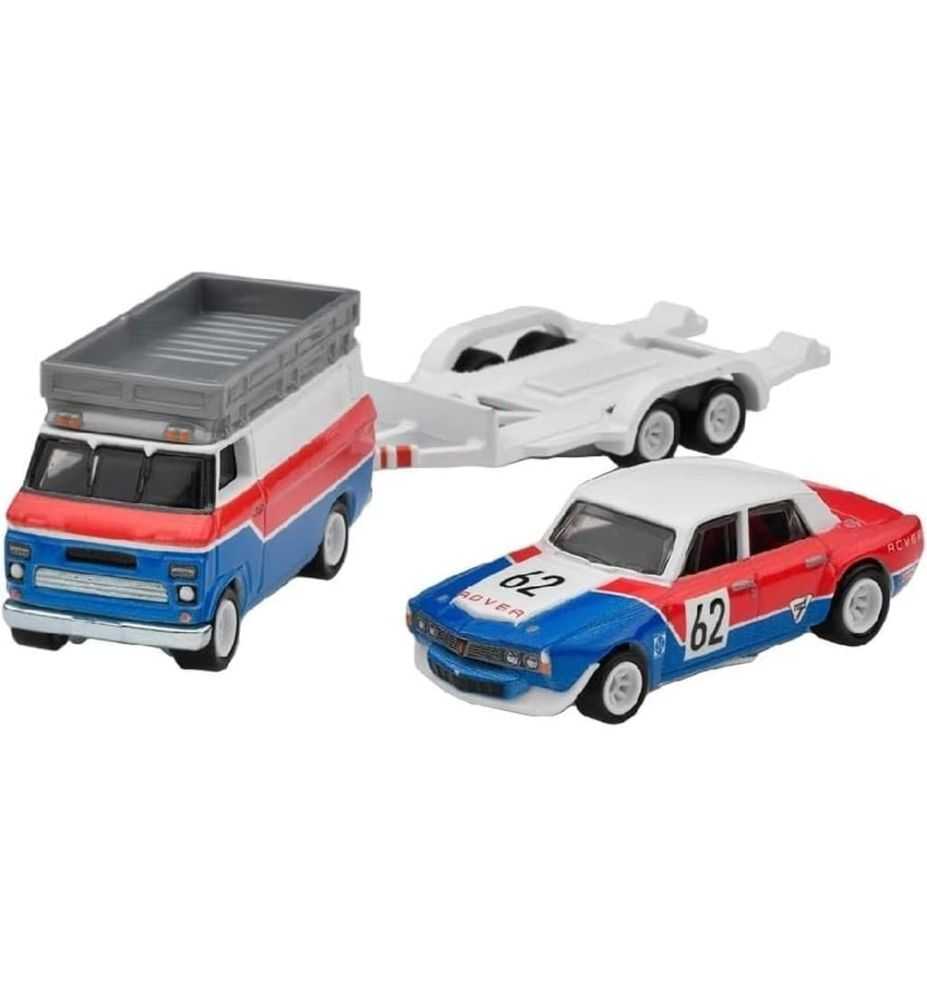 Hot Wheels Team Transport '70 Rover P6 Group 2 + HW Rally Hauler