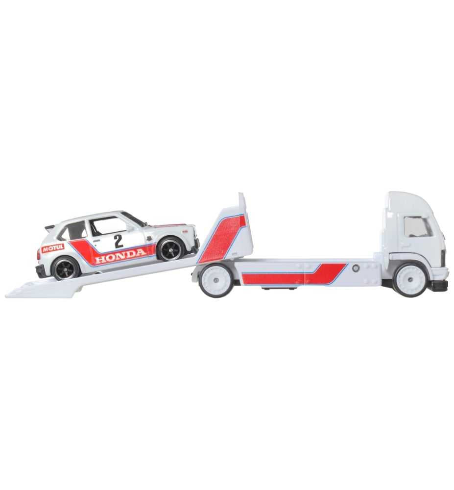 Hot Wheels Team Transport '73 Honda Civic Custom + Aero Lift