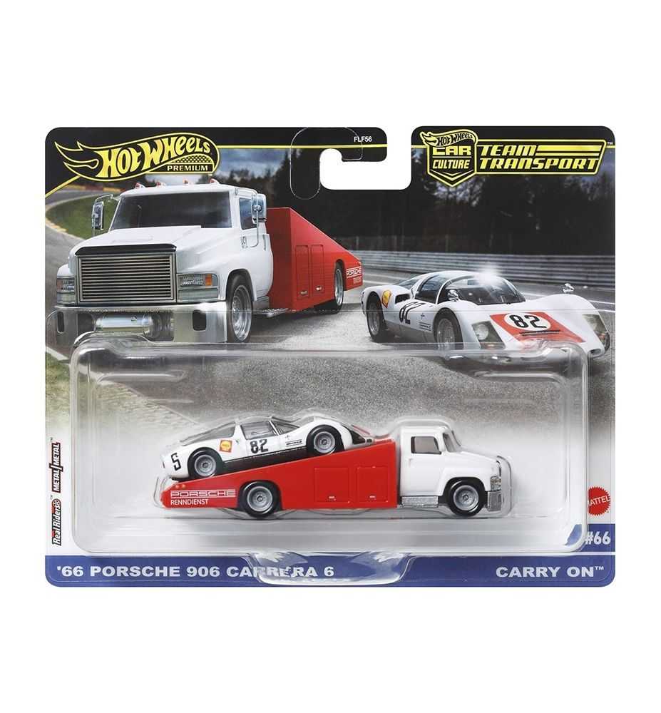 Hot Wheels Team Transport '66 Porsche 906 Carrera 6 & Carry On