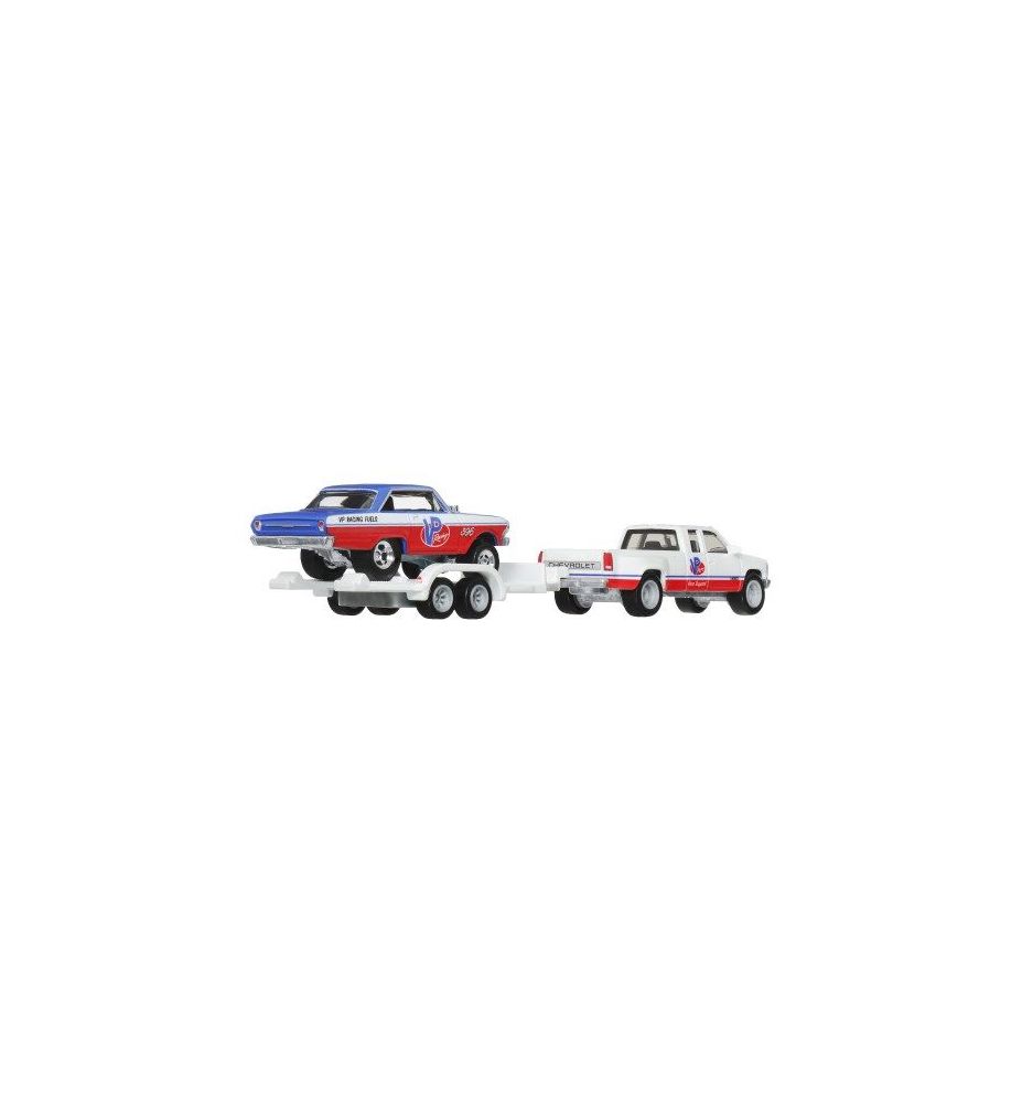 Hot Wheels Team Transport '88 Chevy Silverado 3500 & HW Rally Trailer