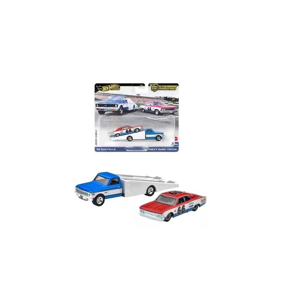 Hot Wheels Team Transport '66 Chevelle & '73 Chevy Ramp Truck