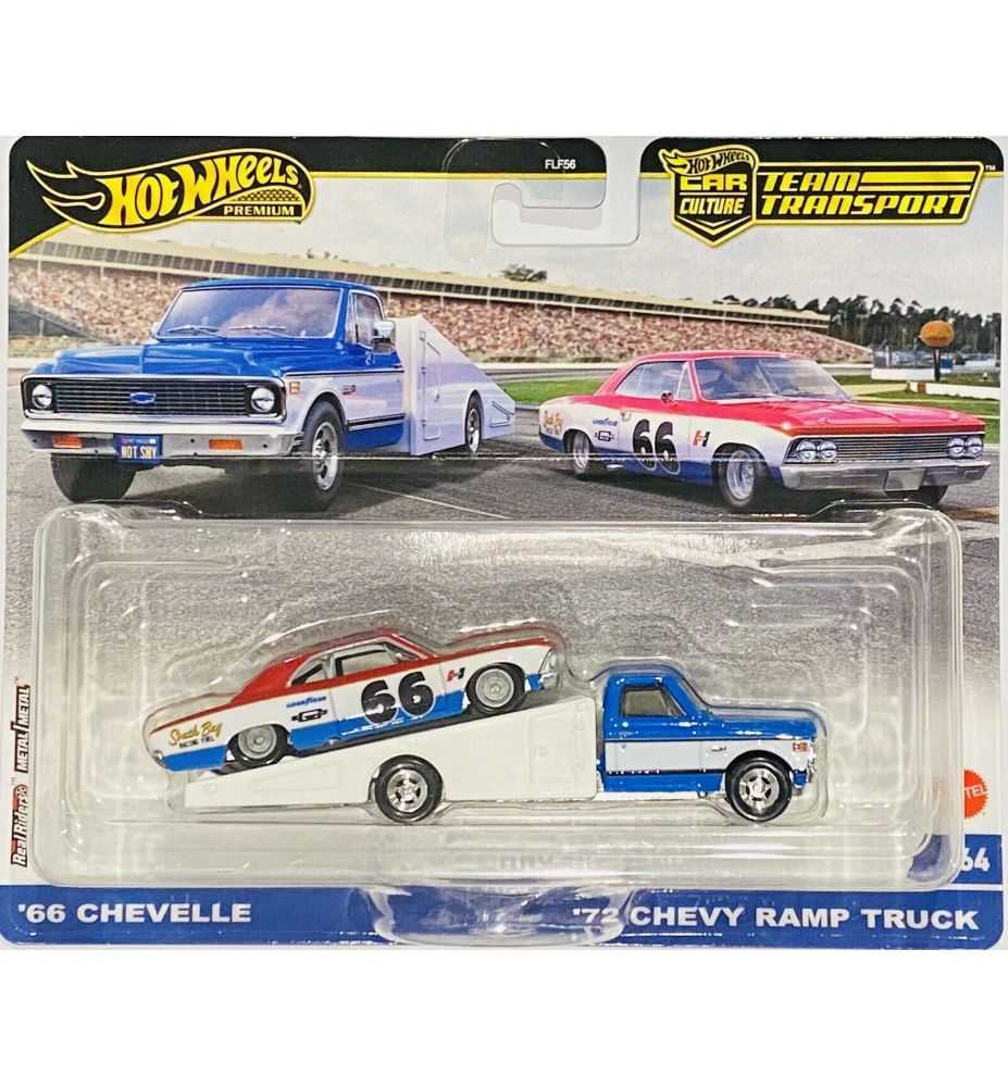 Hot Wheels Team Transport '66 Chevelle & '73 Chevy Ramp Truck
