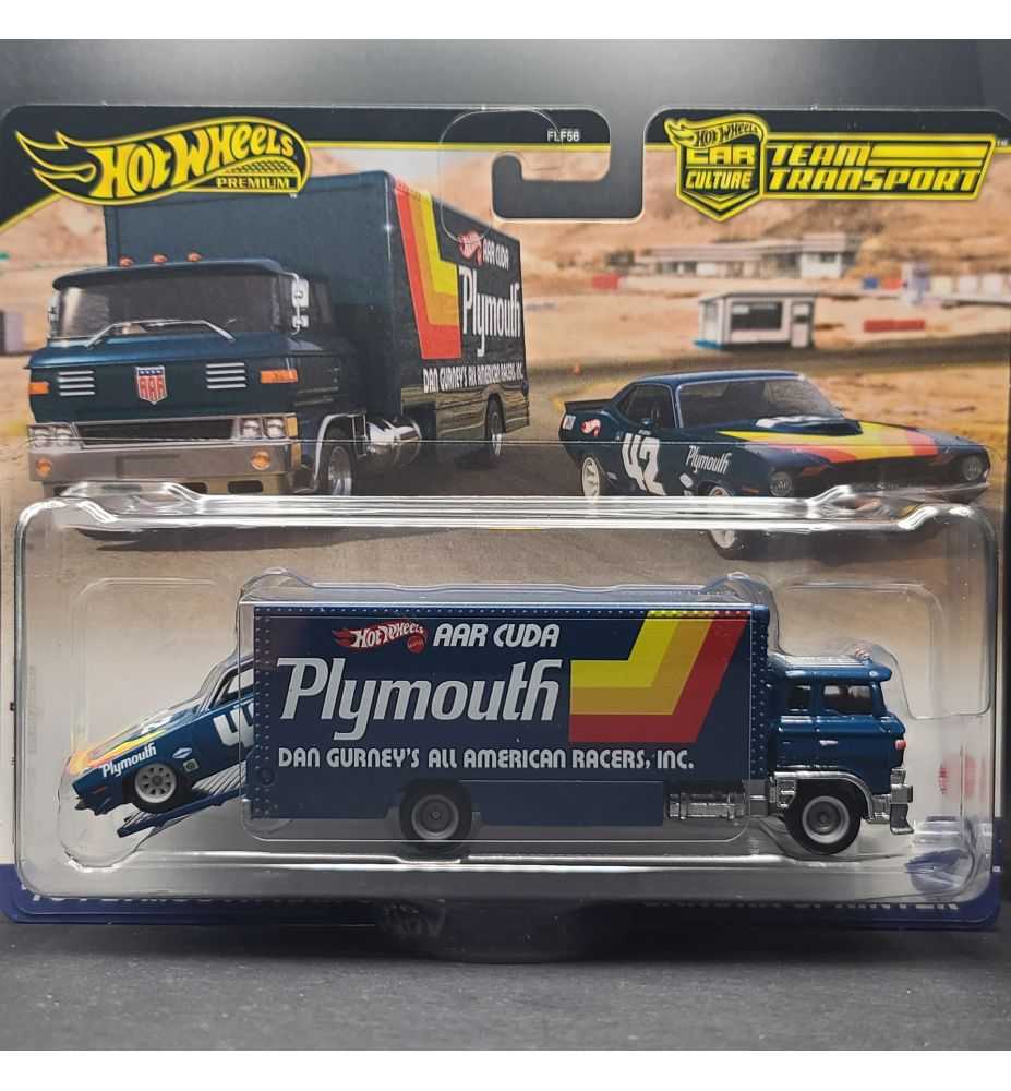 Hot Wheels Team Transport 1970 Plymouth AAR Cuda & Sakura Sprinter
