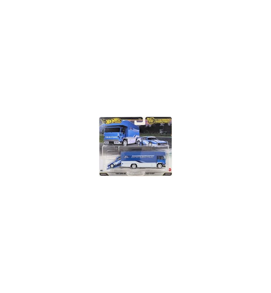 Hot Wheels Team Transport Ford Capri Gr.5 + Fleet Flyer