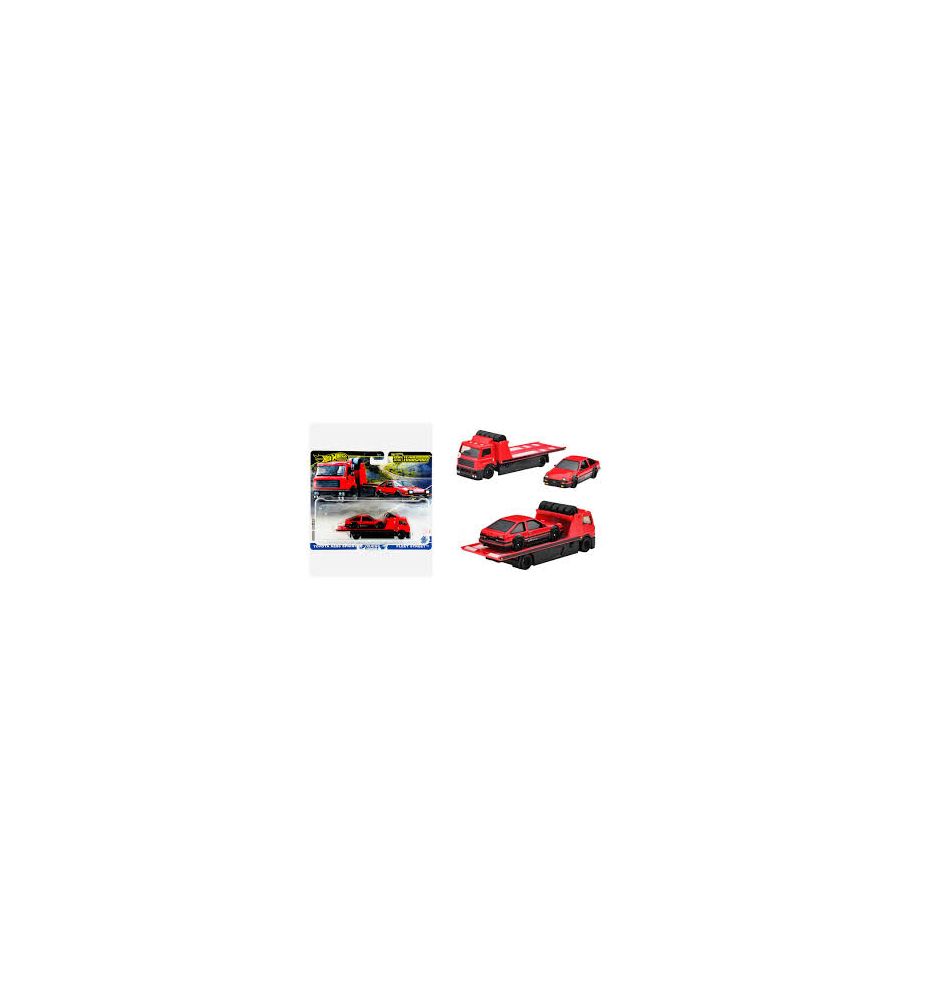 Hot Wheels Team Transport Toyota AE86 Sprinter Trueno + Fleet Street