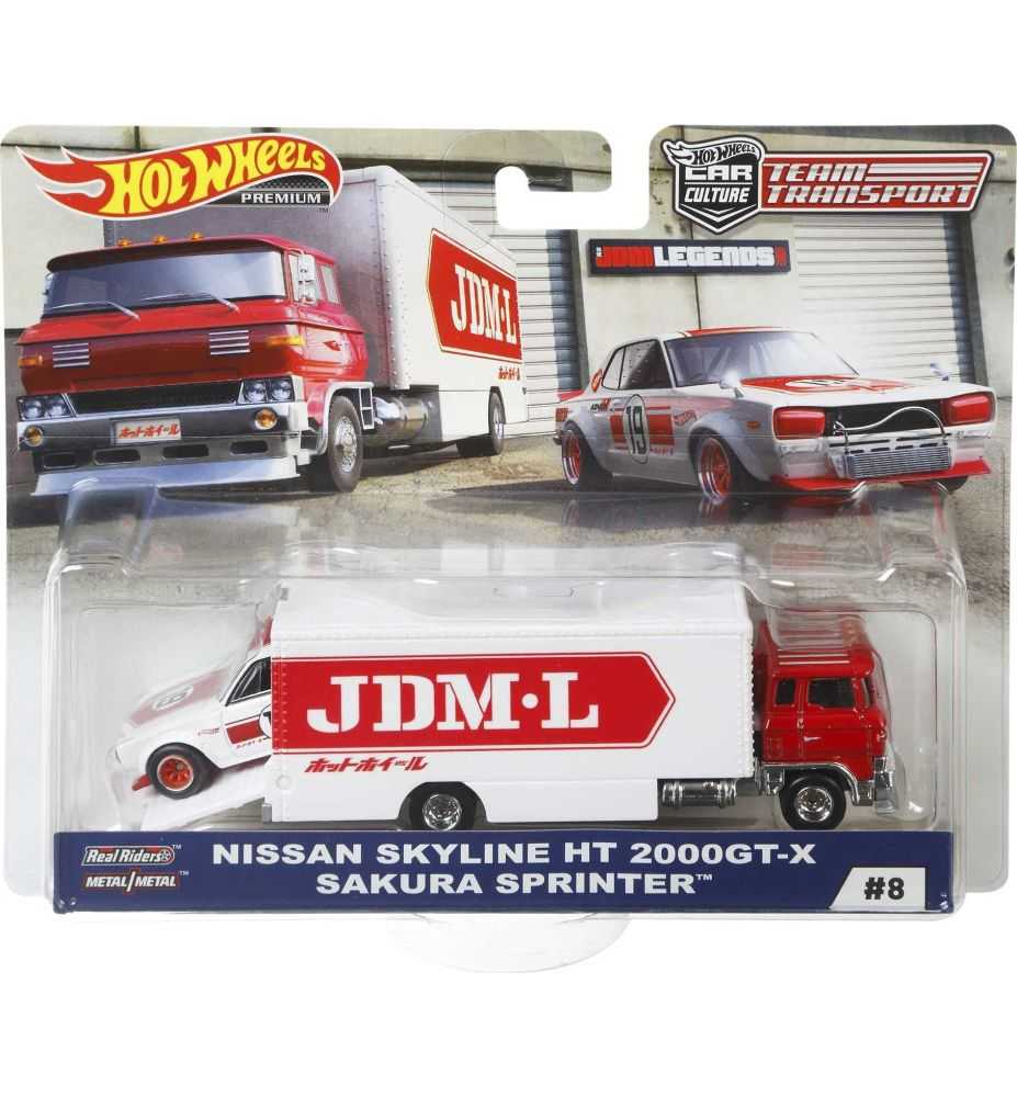 Hot Wheels Team Transport #8 Nissan Skyline HT 2000GT-X & Sakura Sprinter