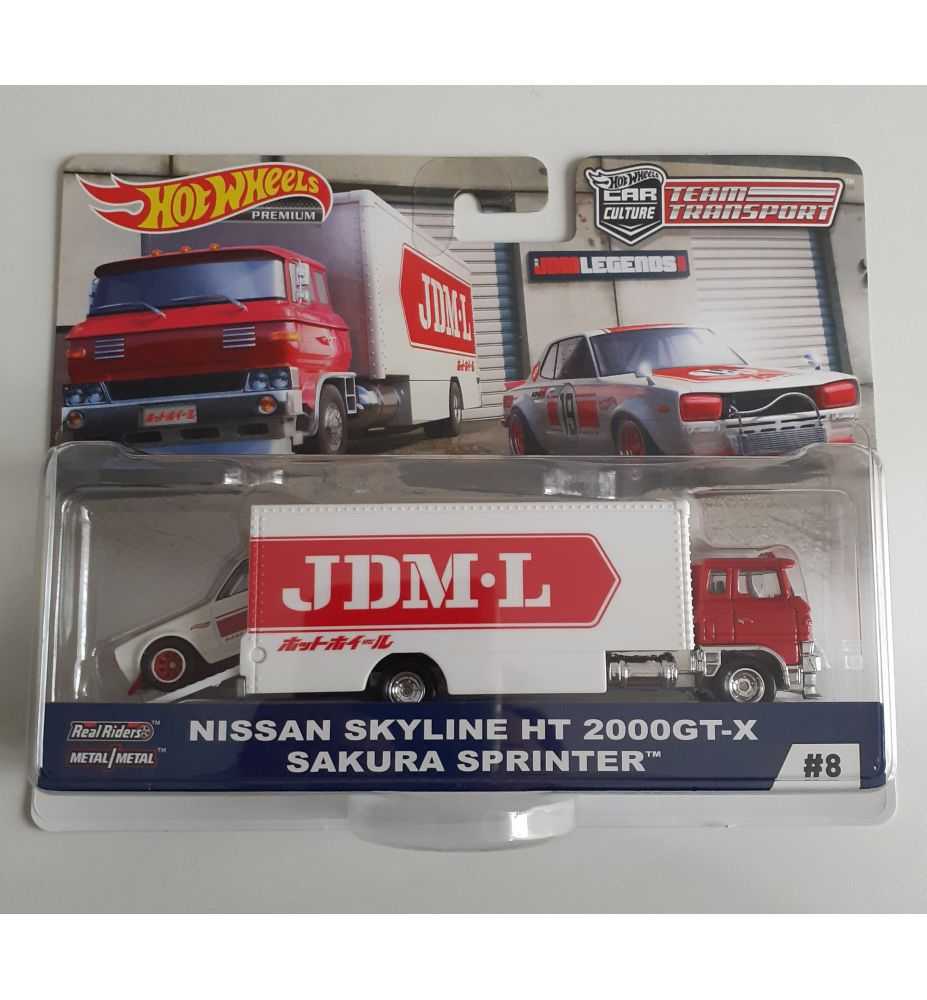 Hot Wheels Team Transport #8 Nissan Skyline HT 2000GT-X & Sakura Sprinter