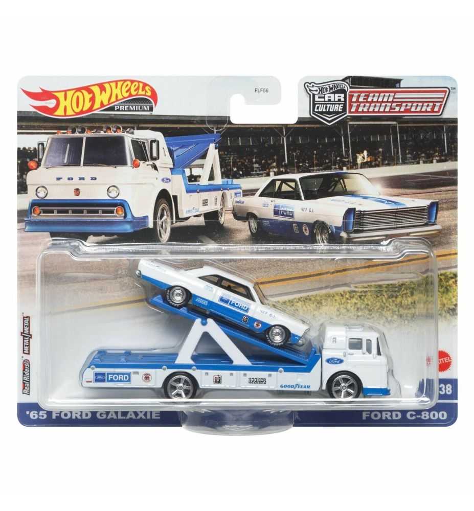 Hot Wheels Team Transport #38 '65 Ford Galaxie & Ford C-800