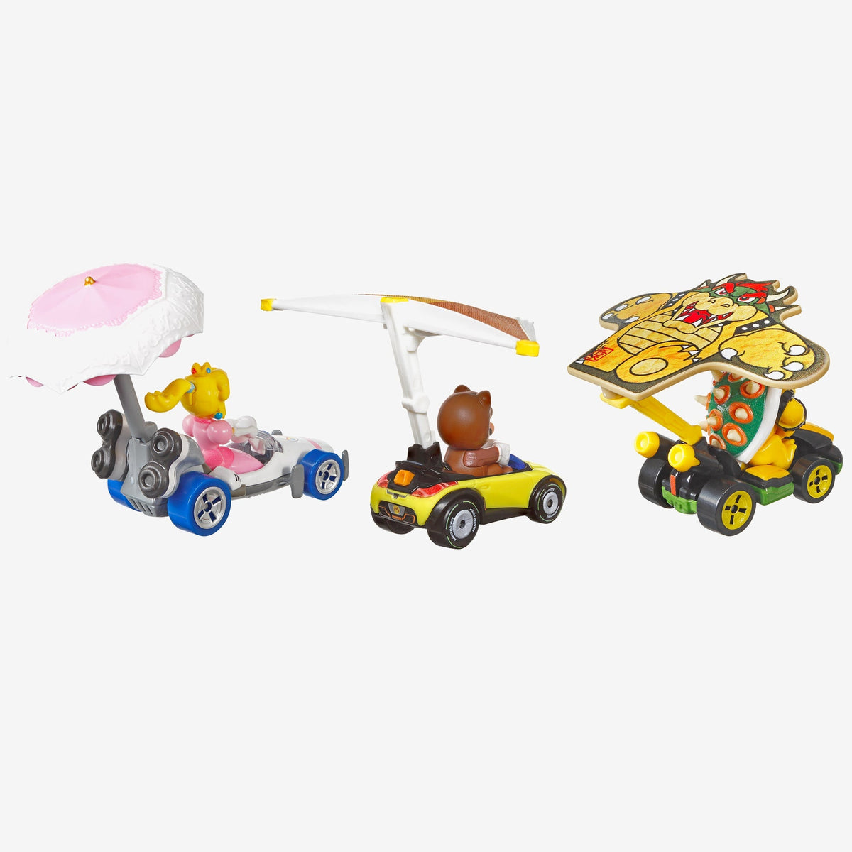 Hot Wheels Mario Kart Vehicle + Glider, Set of 3