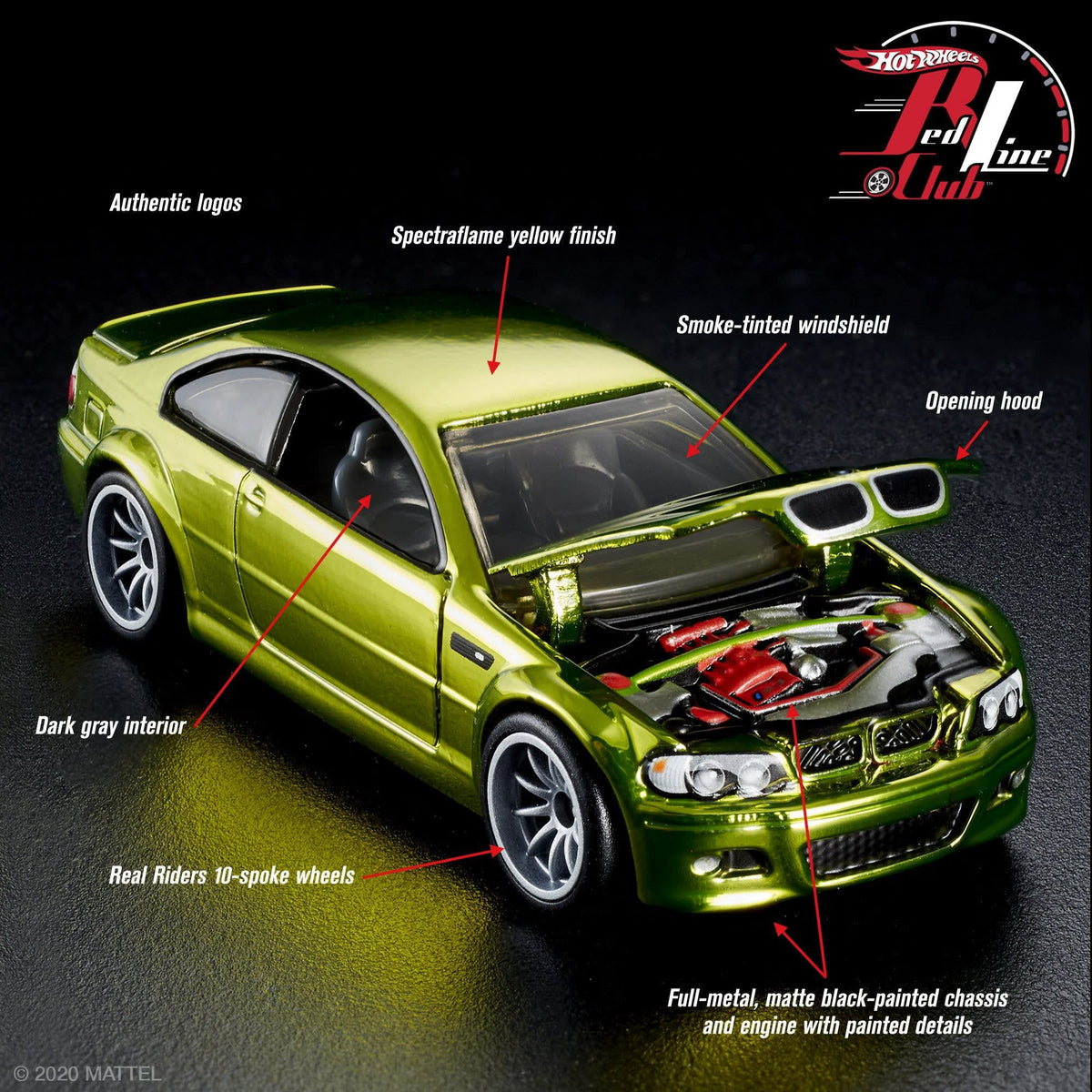 Hot Wheels RLC Exclusive 2006 BMW M3 Yellow