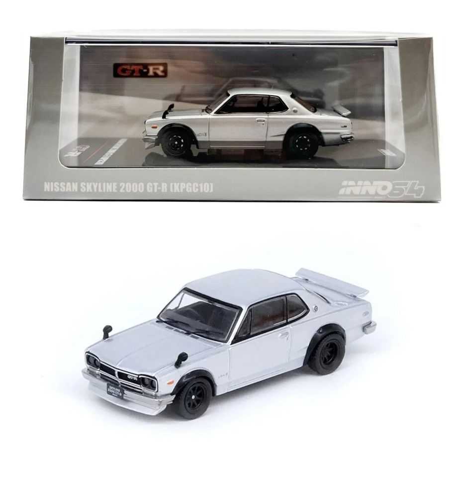 Inno64 Nissan Skyline 2000GT-R (KPGC10) White 1:64