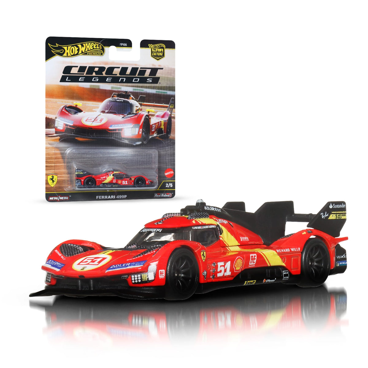 Hot Wheels Premium Car Culture Circuit Legends Ferrari 499P