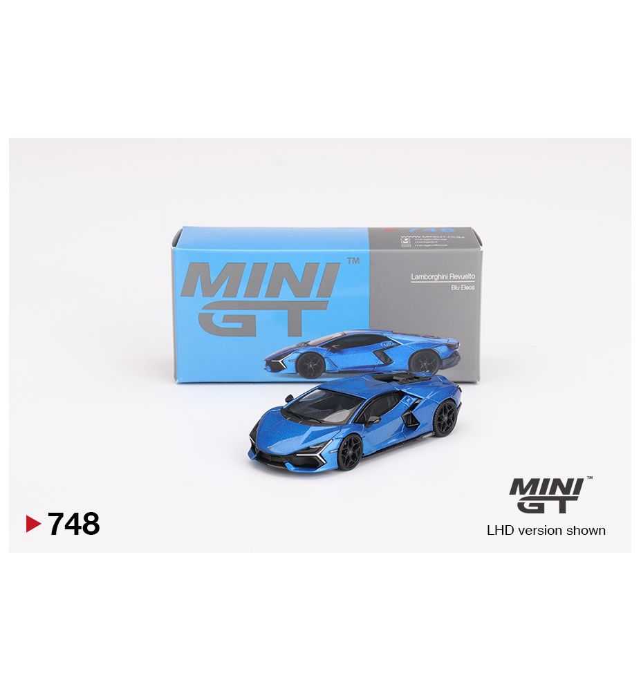 Mini GT Lamborghini Revuelto Blu Eleos 1:64