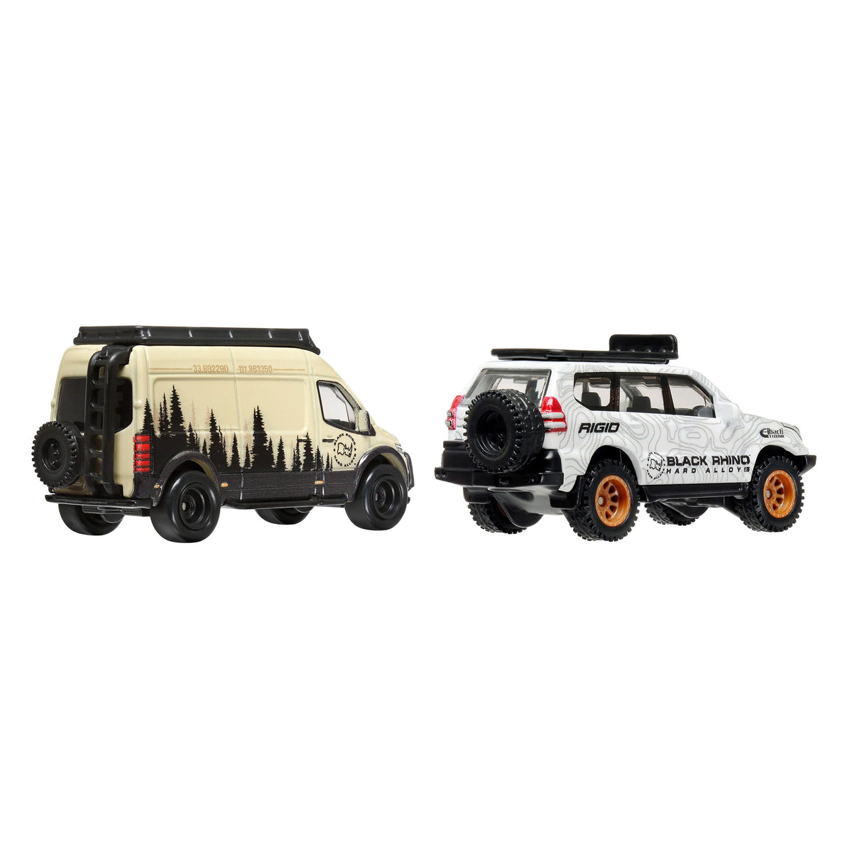 Hot Wheels Premium Car Culture 2-Pack '05 Toyota Land Cruiser Prado & Mercedes Benz Sprinter Tourer