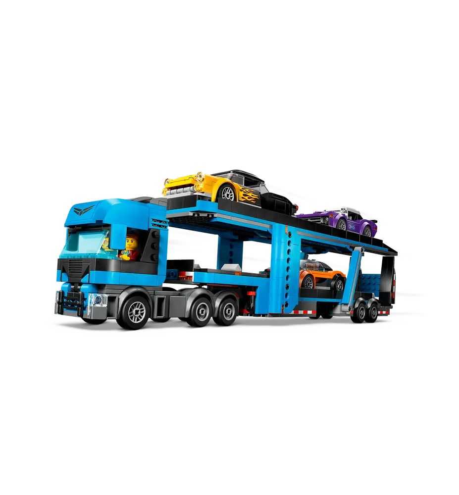 LEGO City 60408 Car Transporter Truck with Sports Cars