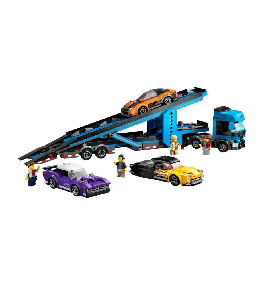 LEGO City 60408 Car Transporter Truck with Sports Cars