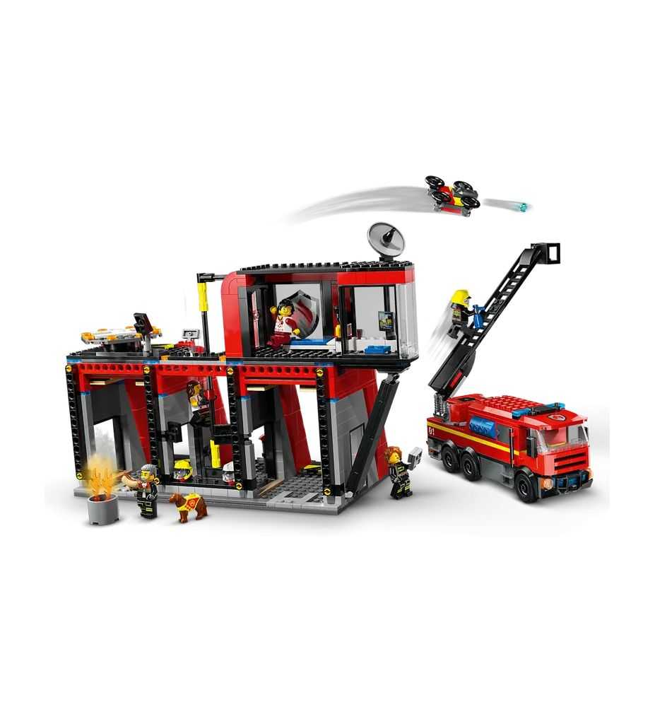 LEGO City 60414 Fire Station with Fire Truck