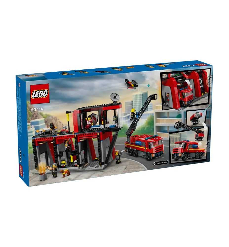 LEGO City 60414 Fire Station with Fire Truck