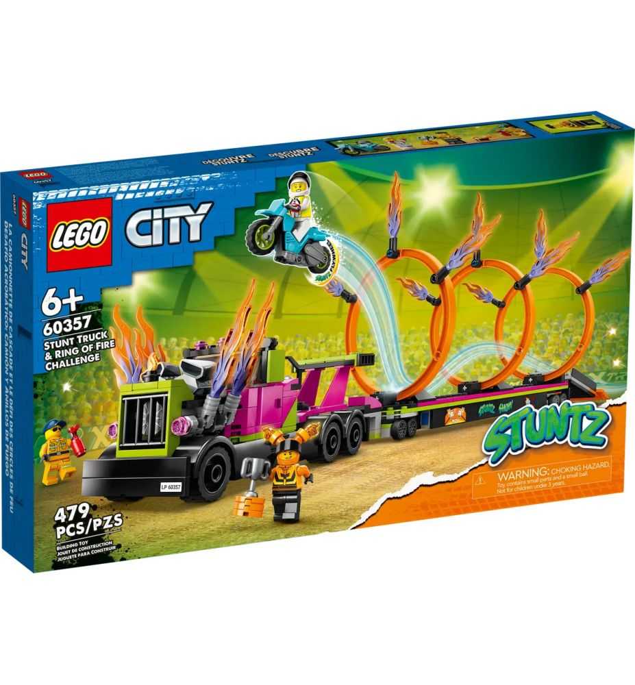 LEGO City Stuntz 60357 Stunt Truck & Ring of Fire Challenge