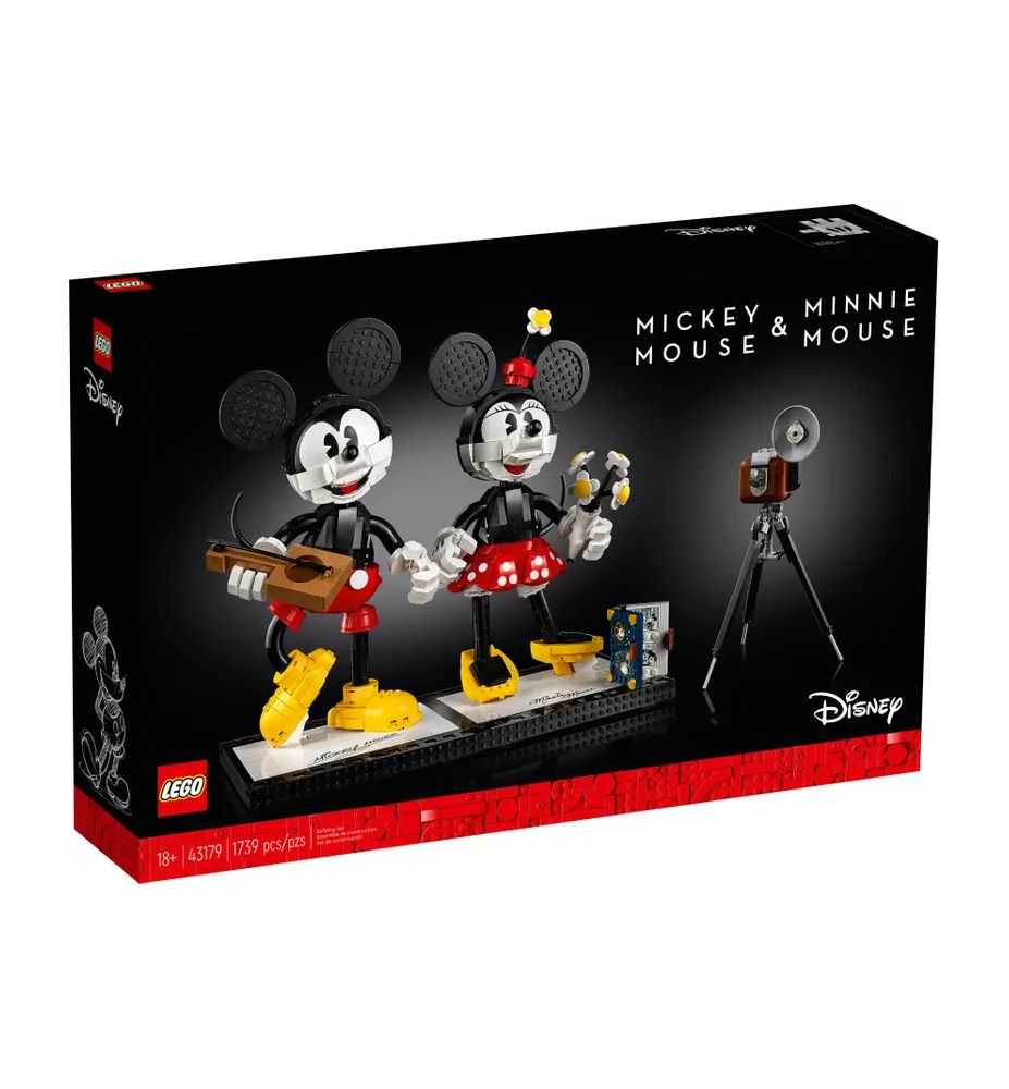 LEGO Disney 43179 Mickey Mouse & Minnie Mouse Buildable Characters