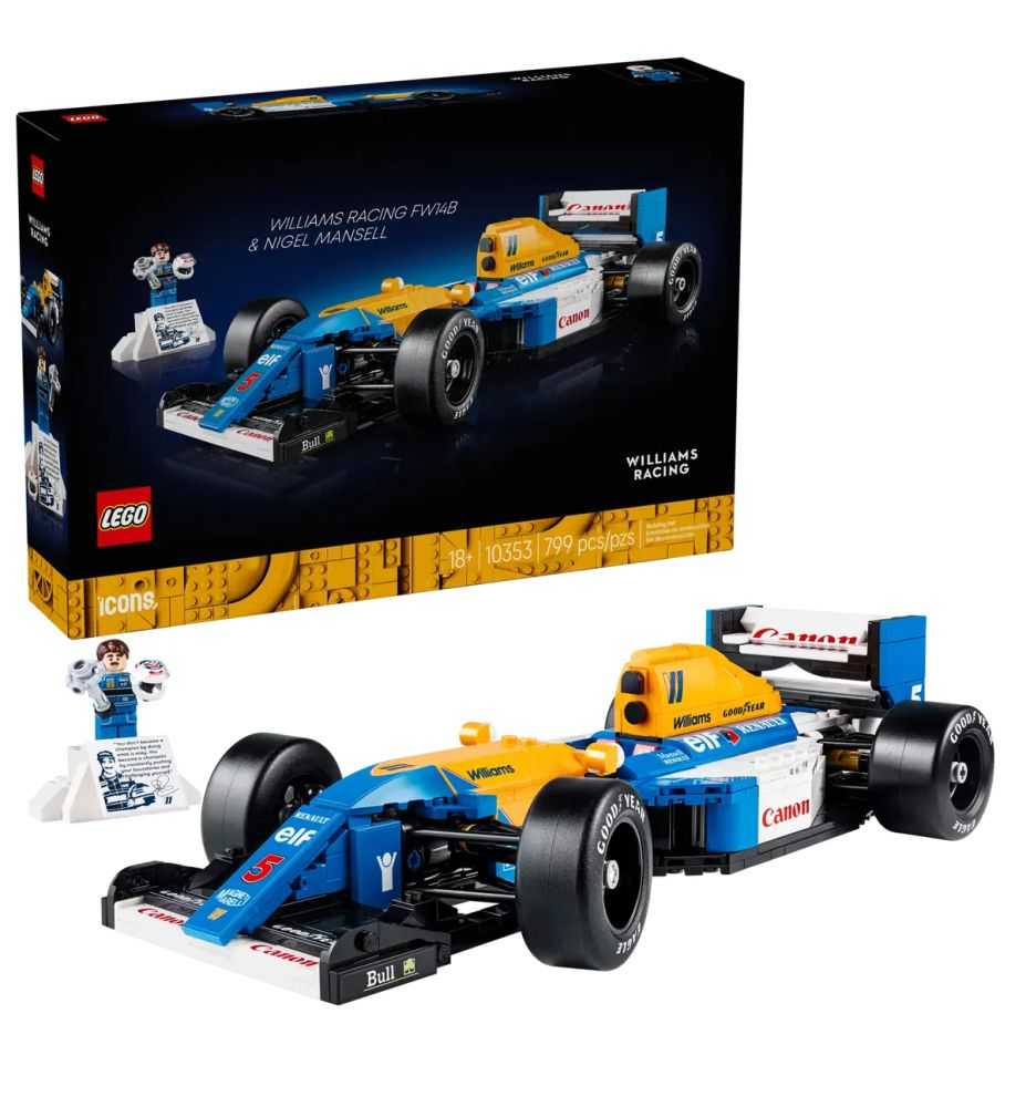 LEGO Icons 10353 Williams Racing FW14B & Nigel Mansell